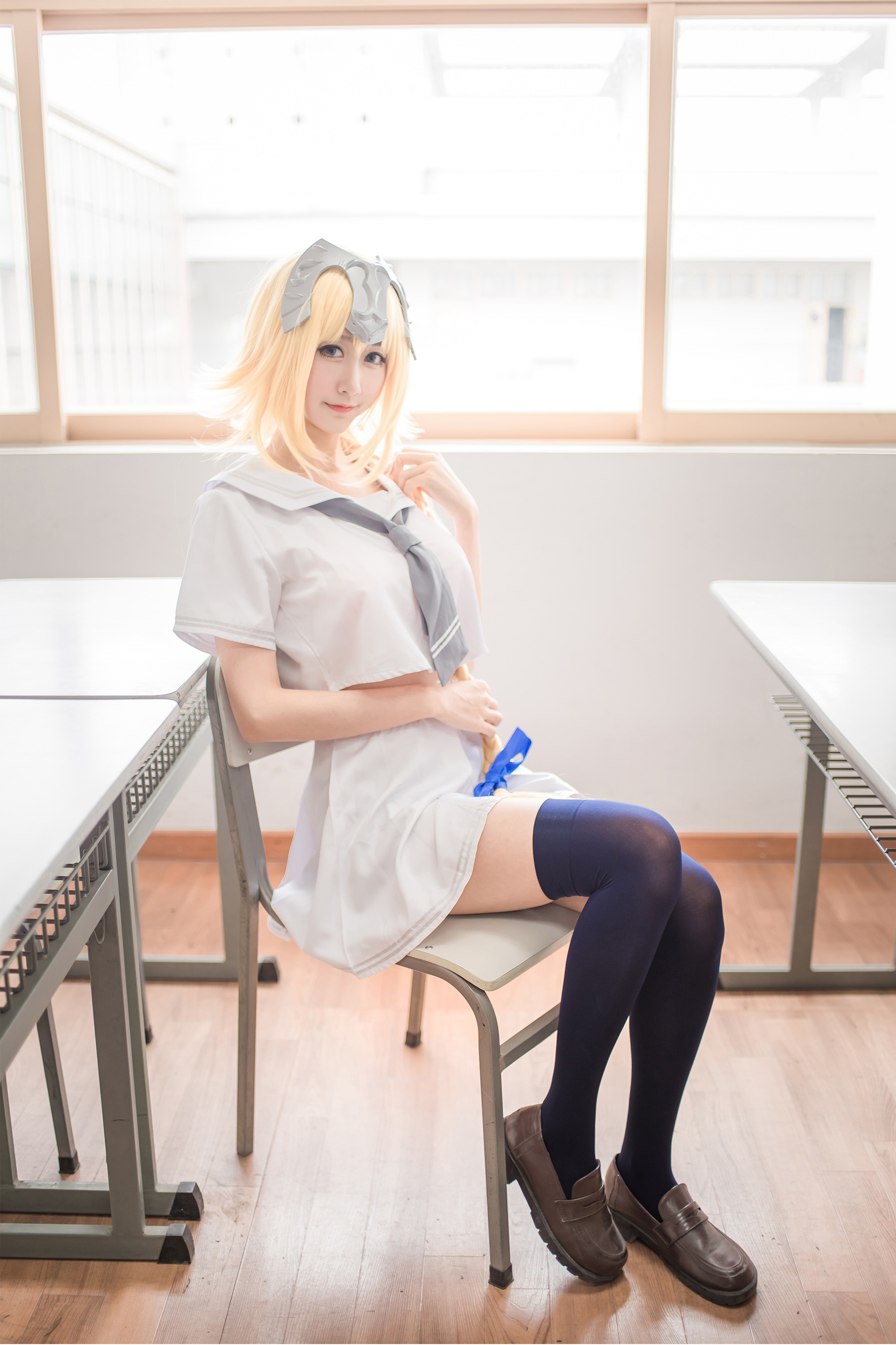 木棉棉 - NO.047 木绵绵OwO 白贞德水手服[28P]-XikXak
